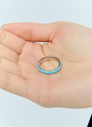 Bleue Burnham Thin Enamel Stacking Ring Silver bbm0354008