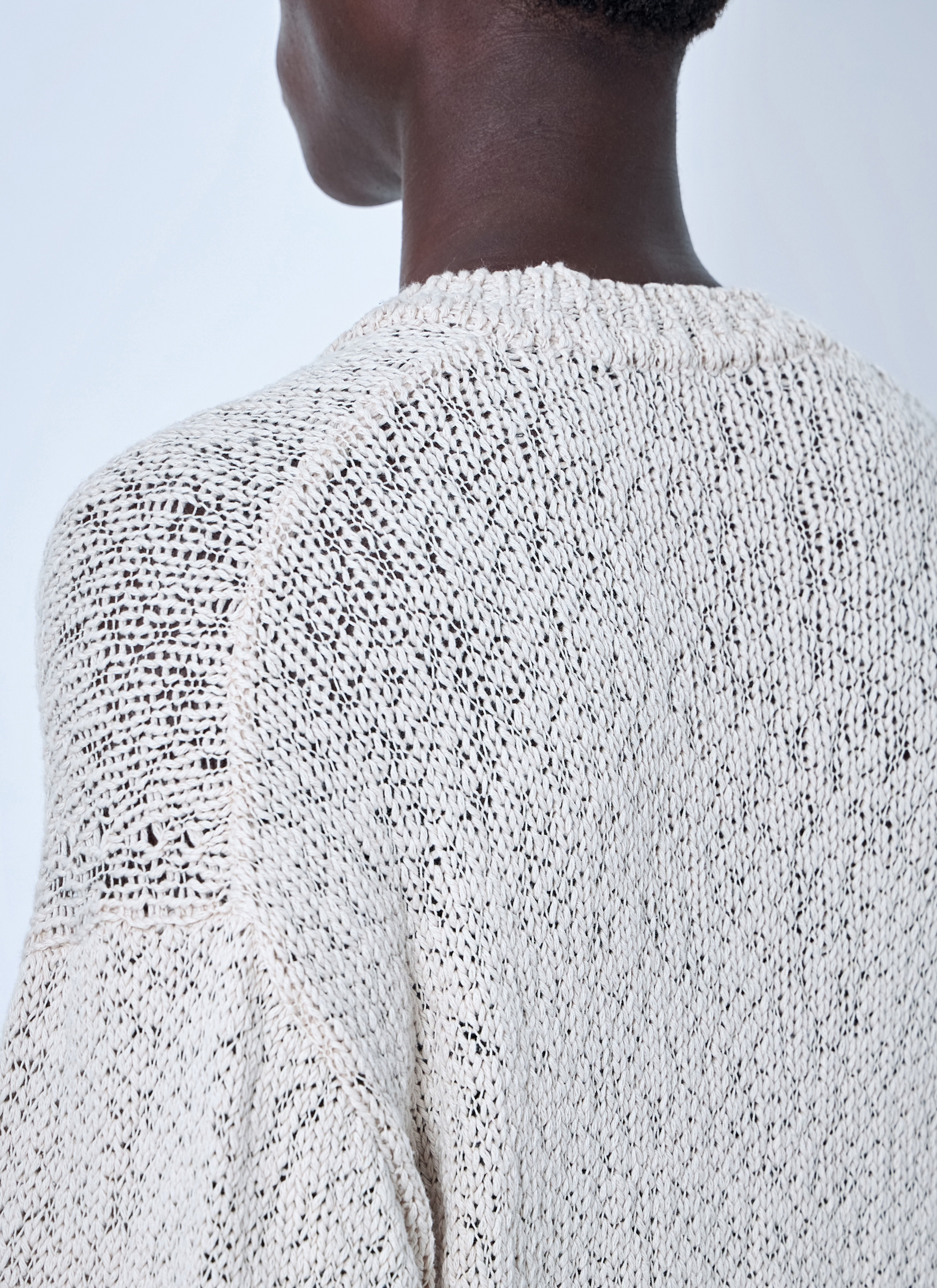 Homme Plissé Issey Miyake Men's' Risotto Knit Top in Beige | LN-CC®