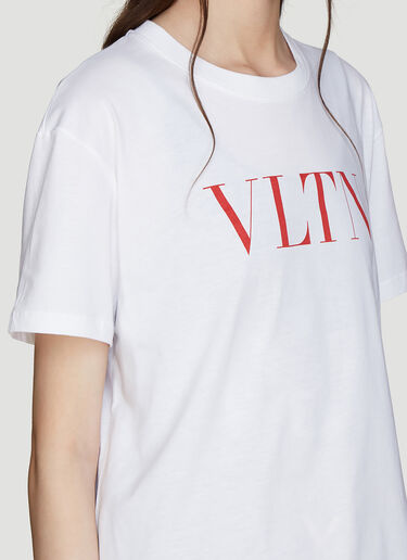 Valentino Logo T-Shirt White val0235007