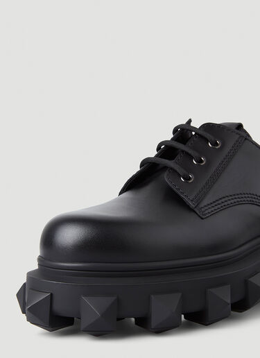 Valentino Trackstud Derby Shoes Black val0147023