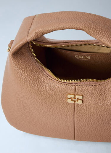 GANNI Hobo Mini Handbag Beige gan0265049