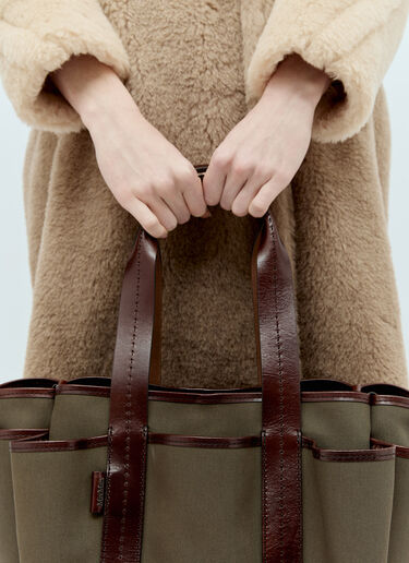 Max Mara 지아르디니에라 토트백 그린 max0256074