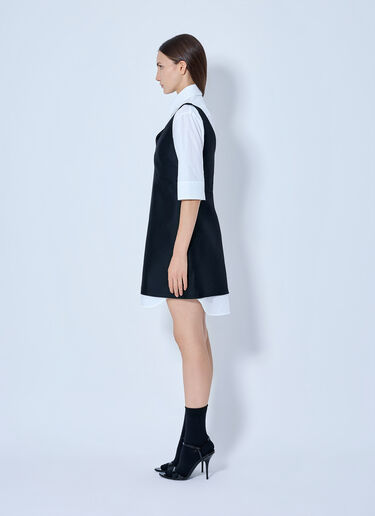 LN-CC® - Balenciaga: Hybrid Shirt Dress - Black Balenciaga Hybrid Shirt Dress Black bal0265004