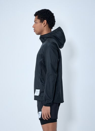 Satisfy Hooded Windbreaker Jacket Black sat0162008