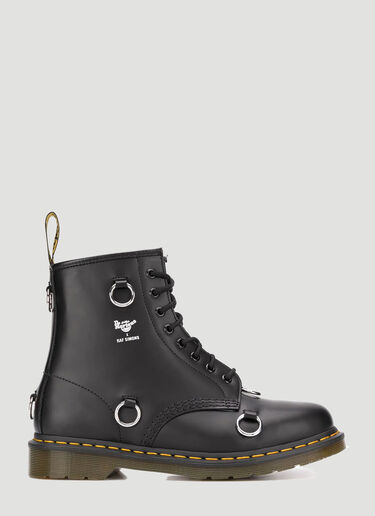 Dr Martens by Raf Simons X Dr. Martens Edition Ring-Embellished Boots Black dmr0140002