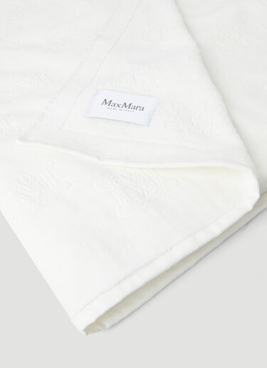 Max Mara Monogram Towel White max0248029