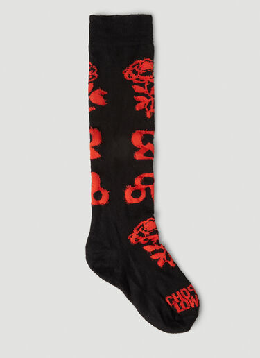 Graphic Print Socks Chopova Lowena Graphic Print Socks Black cho0251014