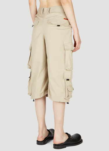 Martine Rose Pulled Cargo Shorts Beige mtr0352004