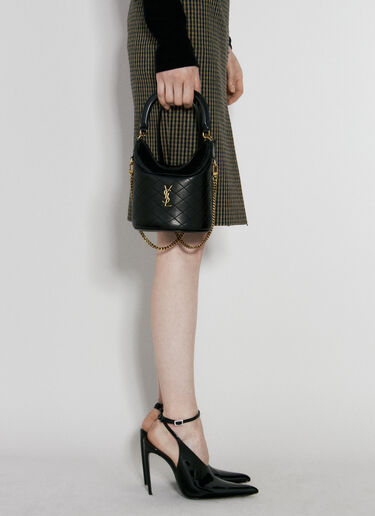 Saint Laurent 게이비 버킷 숄더백  블랙 sla0255102