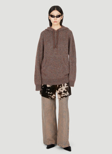Acne Studios Hooded Mohair Sweater Brown acn0253031