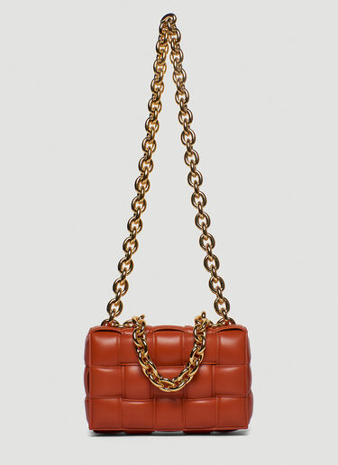Bottega Veneta Chain Casette Shoulder Bag Orange bov0245055