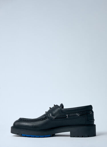 Burberry Leather Raft Boat Shoes Black bur0159019
