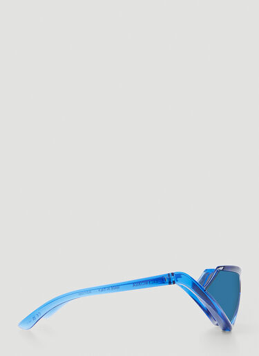 Balenciaga サイドエクスパンダーキャットサングラス ブルー bcs0353010