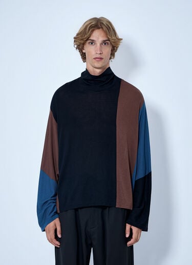 LN-CC® - Kiko Kostadinov: Sigo Knit Pullover - Black Kiko Kostadinov Sigo Knit Pullover Black kko0165009