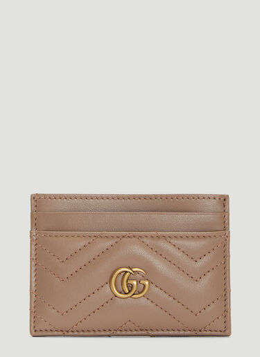 GG Marmont Card Case Gucci GG Marmont Card Case Beige guc0237025