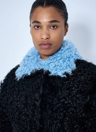 LN-CC® - Marni: Curly Shearling Jacket - Black Marni Curly Shearling Jacket Black mni0265007