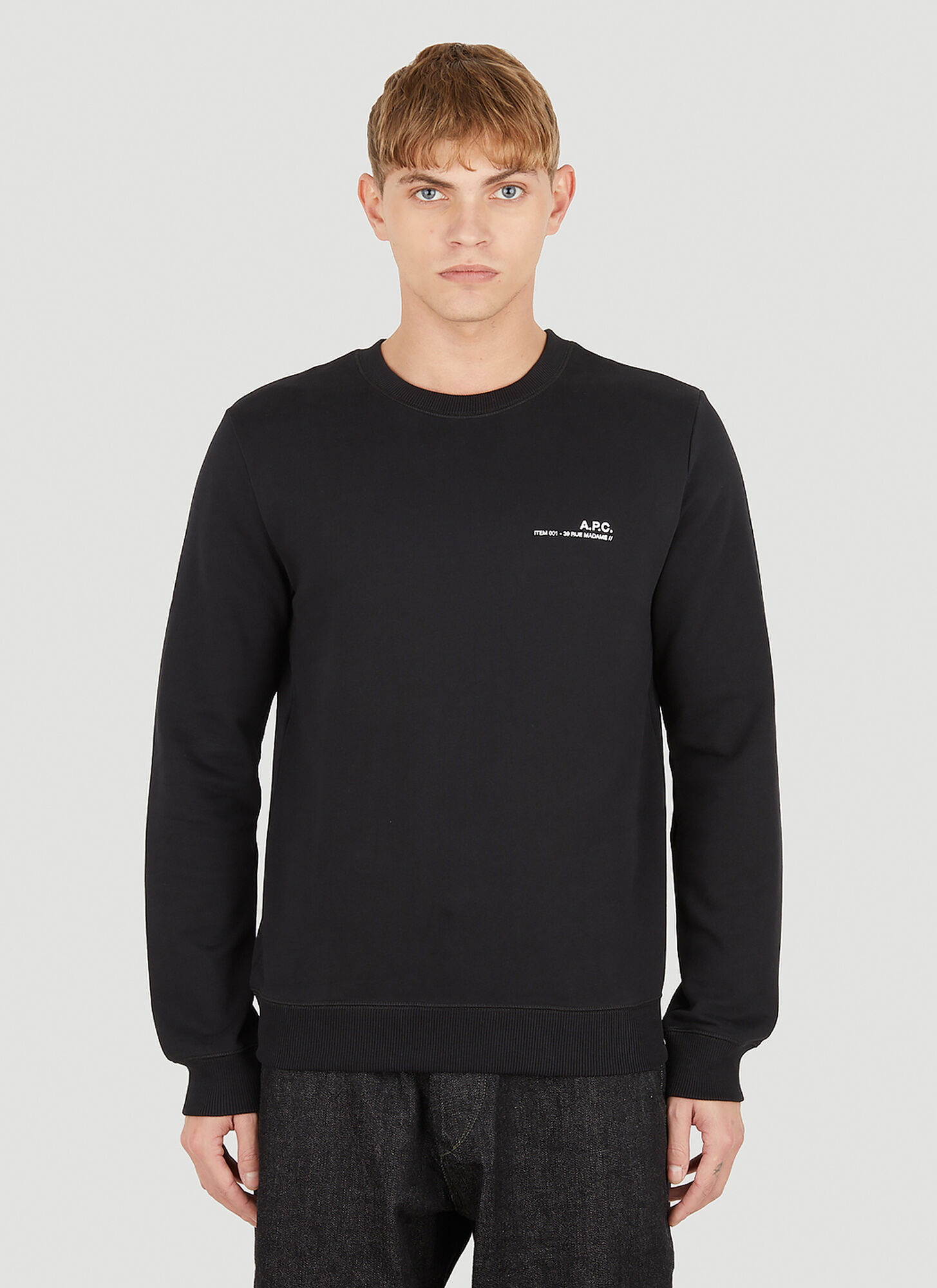 Apc A.p.c. Item 001 Long Sleeve T-shirt Male Black