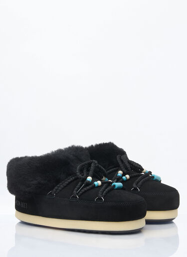 Moon Boot Beads Suede Mules Black mnb0260003