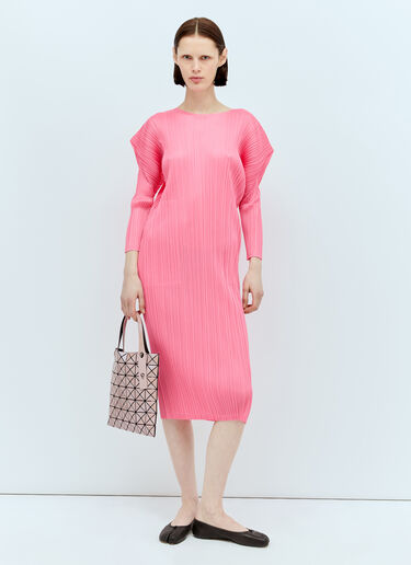 Pleats Please Issey Miyake Monthly Colors: February Midi Dress Pink plp0256003