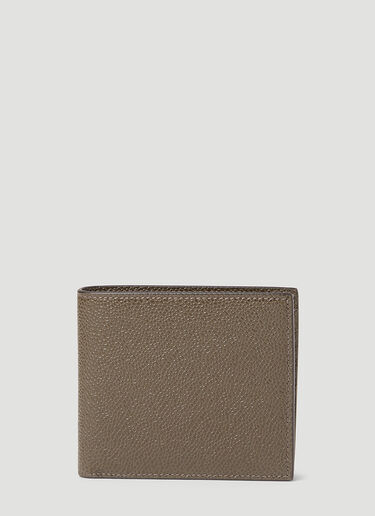 Thom Browne Bi-Fold Pebble Leather Wallet Brown thb0153013