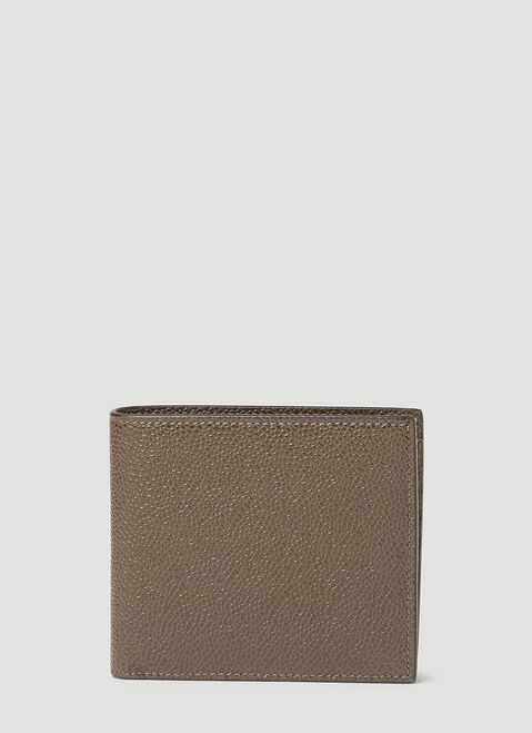Maison Margiela Bi-Fold Pebble Leather Wallet Black mla0151043