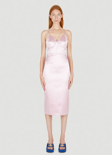 Gucci Satin Wiggle Dress Pink guc0250079