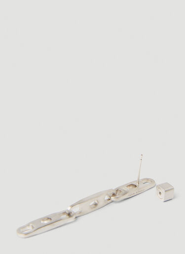 Link Chain Single Earring Rick Owens Link Chain Single Earring Silver ric0251054