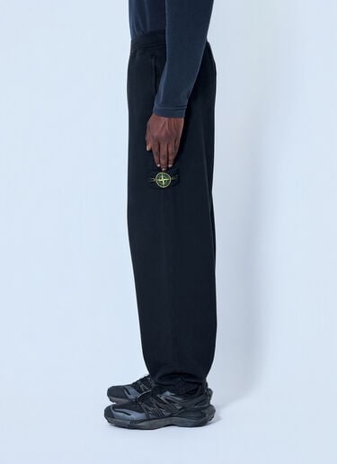 LN-CC® - Stone Island: Elasticated Track Pants - Black Stone Island Elasticated Track Pants Black sto0165078