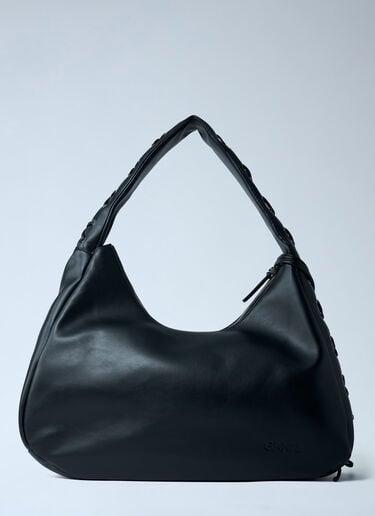 XXL Hobo Shoulder Bag GANNI XXL Hobo Shoulder Bag Black gan0262020