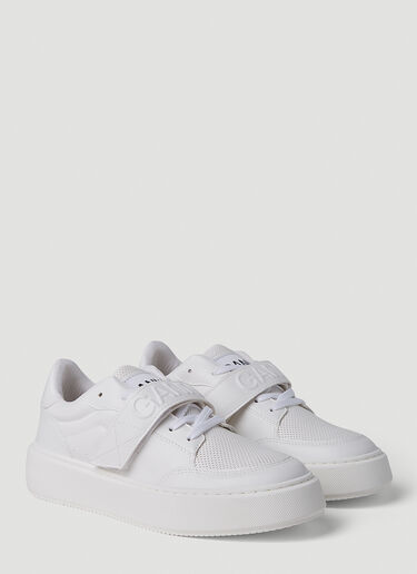 Sporty Cupsole Sneakers GANNI Sporty Cupsole Sneakers White gan0251033