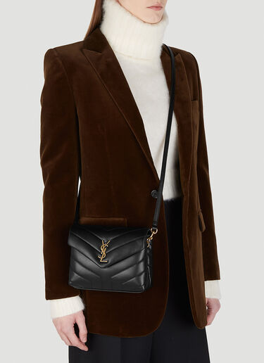 Saint Laurent Loulou Toy Crossbody Bag Black sla0247151