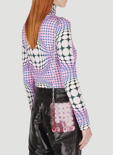 Rabanne Sparkle Mini Shoulder Bag Pink pac0248033