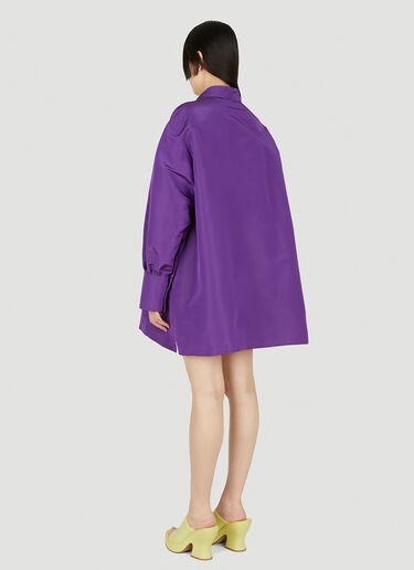 Valentino Classic Shirt Mini Dress Purple val0248003