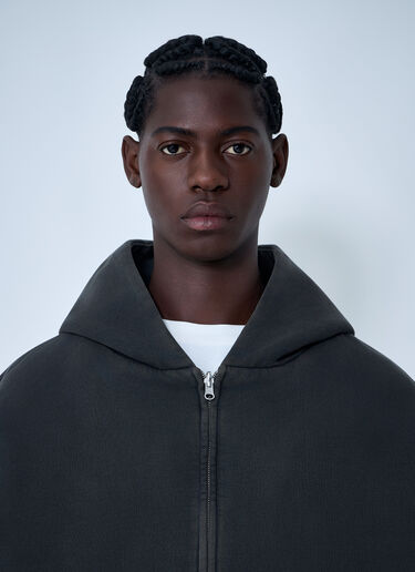 Entire Studios Zip-Up Hooded Sweateshirt Black ent0159014