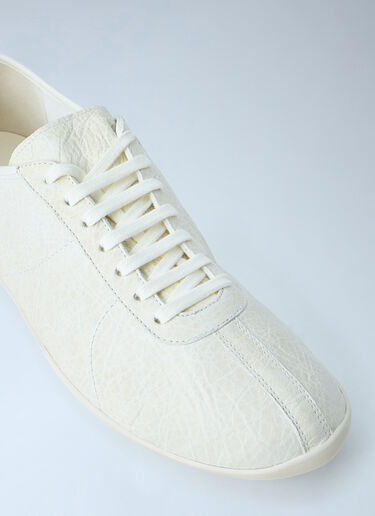 The Row Clement Crinkled-Leather Sneakers White row0165013