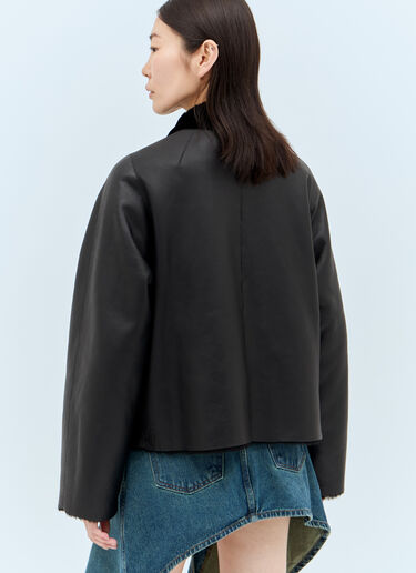 Marni 双面羊毛皮夹克  黑色 mni0257010