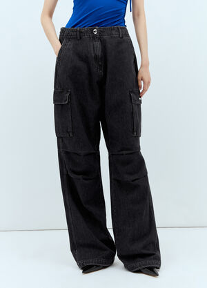 Sportmax Denim Cargo Pants Brown spx0258014