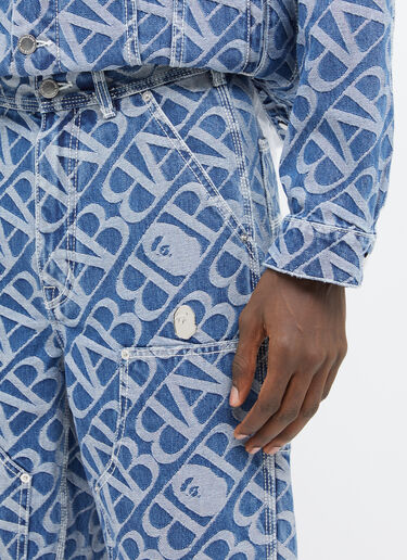 Metal One Point 双层膝部牛仔工装长裤 A BATHING APE® Metal One Point 双层膝部牛仔工装长裤 蓝色 aba0154010