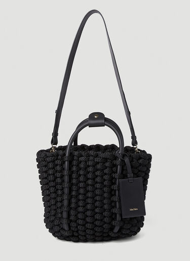 Max Mara Cord Tote Bag Black max0251031