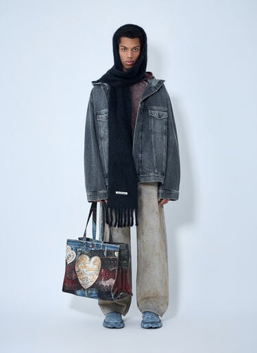 Acne Studios Hooded Denim Jacket Black acn0163027