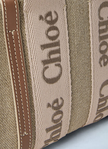 Chloé Mini Woody Tote Bag Beige chl0264155