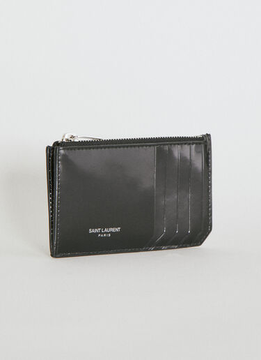 フラグメント ジップ カードホルダー Saint Laurent フラグメント ジップ カードホルダー ブラック sla0154039