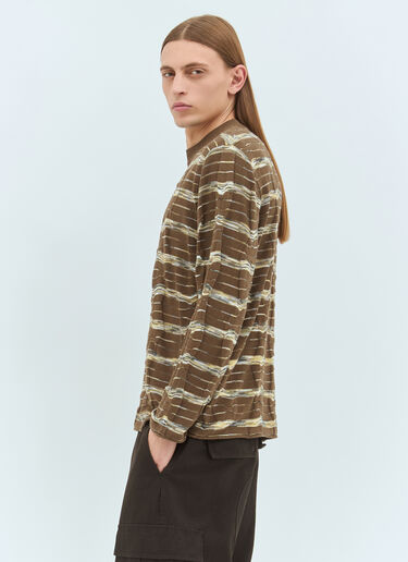 Brain Dead Space-Dye Sweater Brown bra0158014
