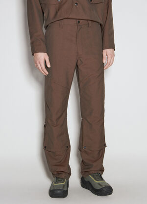 Kiko Kostadinov Tonino 工装长裤  棕色 kko0156003