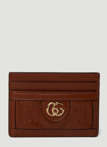 Gucci GG Matelassé Cardholder Brown guc0251125