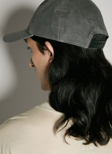 Rick Owens DRKSHDW Denim Baseball Cap Grey drk0156026