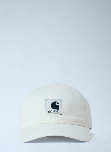 Carhartt WIP x F.C.Real Bristol Logo Patch Baseball Cap White wip0364006