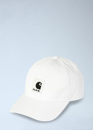 Carhartt WIP x F.C.Real Bristol Logo Patch Baseball Cap White wip0364006