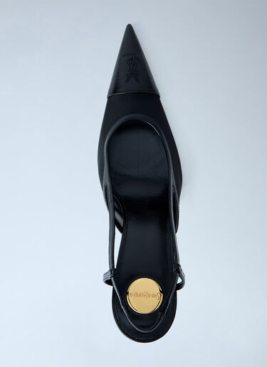 LN-CC® - Saint Laurent: Renée Slingback Pumps - Black Saint Laurent Renée Slingback Pumps Black sla0264027
