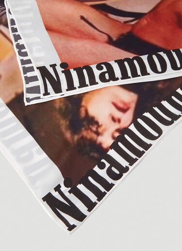 Ninamounah キスアス スカーフ ブラック nmo0352016